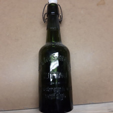 alte antike Bierflasche Societäts - Brauerei Zittau