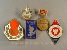 1241814, Polen: 5 Abzeichen: KP, SCHO, Wzorowy Kadet, Pins, Orden, Anstecker