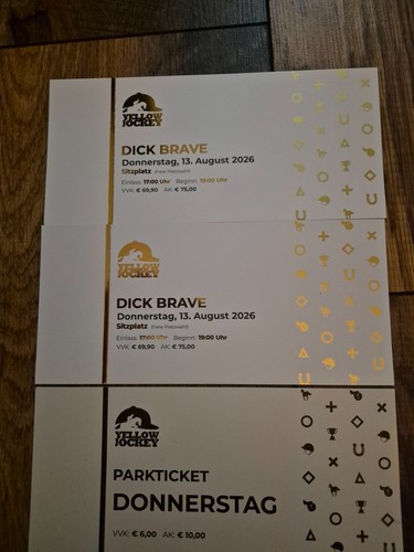 Konzertkarten dick brave - 2,