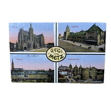 Postkarte AK Metz Mehrbild Dom