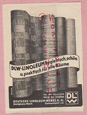 BIETIGHEIM, Werbung 1936, Deutsche Linoleum-Werke AG DLW Linoleum Fußbodenbelag