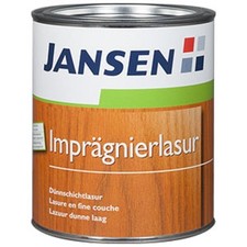 Imprägnier Holz Lasur Holzschutz Dünnschicht Jansen  Mahagoni 2,5L
