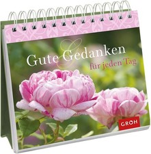 GROH Immerwährender Tischkalender Blumen Papier Mehrfarbig