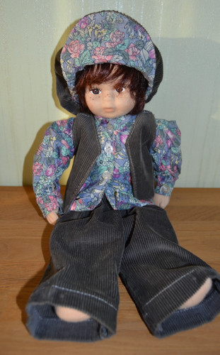 Deko puppe mit cordanzug - cordanzug,