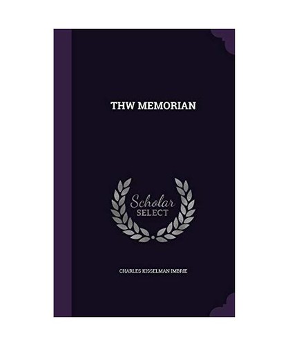Thw memorian imbrie charles - thw, memorian,