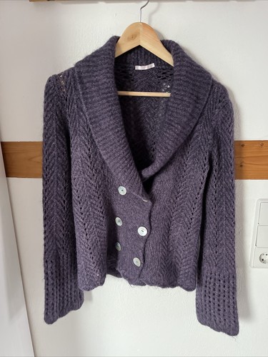 Pois damen strickjacke lila - pois, lila/