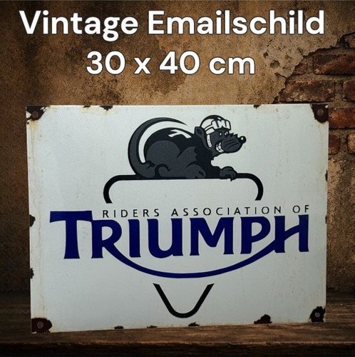 Vintage alt triumph emaille - triumph,