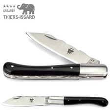 Thiers-Issard 10 cm Taschenmesser - AURILLAC - dunkles Horn - Messer Frankreich