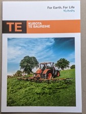 KUBOTA TE Baureihe Kreiselzettwender Heuwender Wender Prospekt Traktor Schlepper