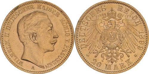 Preußen mark 1899 252 - preußen:20, a