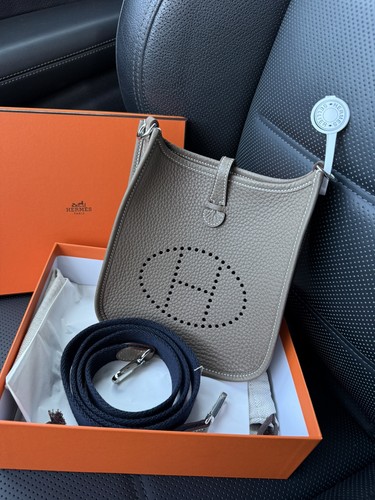 Hermes mini evelyne etoupe - hermes,