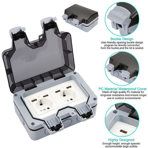 Ip66 wandsteckdose steckdose - ip66,