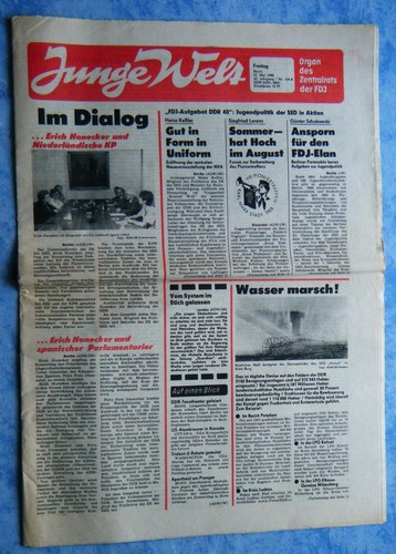 Junge welt tageszeitung - tageszeitung, fdj