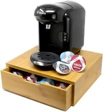Kaffeepad Schublade & Ständer Bambus 64 Tassimo Pods Halter Kapsel Spender Box