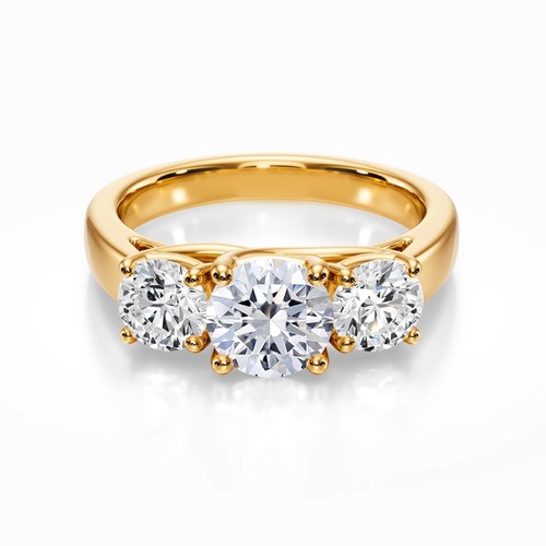 18k gelbgold ehering cvd lab - 18k,