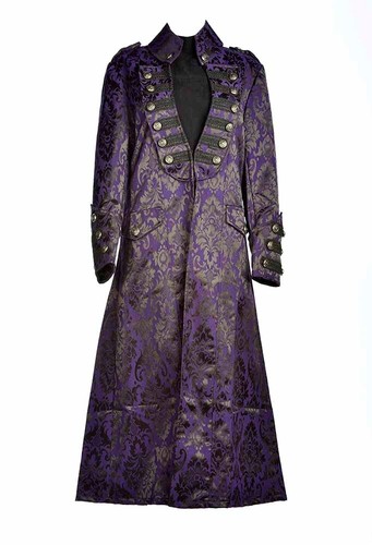 Dunkel star lange jacke - star, lila
