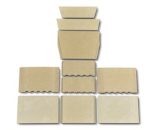 Feuerraumauskleidung für Fireplace Dominica Kaminofen Ersatzteile Brennraum