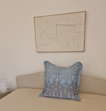 Bassetti Satin Kissenhülle Isolabella G1, 65x65 cm 100% Baumwolle Kissenbezug