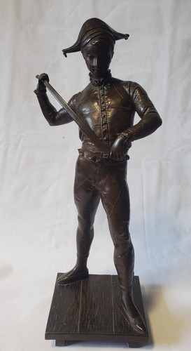 Skulptur bronze commedia - skulptur,