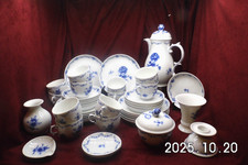 Porzellan Kaffee-Service 38 Tlg.  Serie  Lottine Blau von Fürstenberg