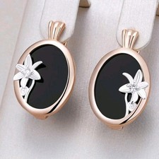 Luxus Ohrringe Huggie 585er