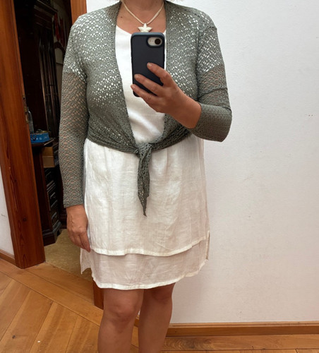 Netz strick bolero jäckchen - netz,