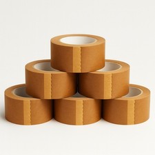 6 x Papierklebeband 50mm x 50m 130my Premium FSC + INGEDE Zertifikat