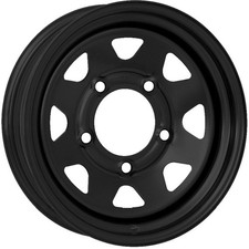 4x Alufelgen DOTZ Pharao schwarz 6x15 ET45 LK5 140 15 Zoll Felgen Alu