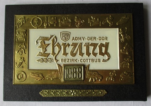 Ddr plakette admv der - plakette,