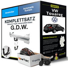 Anhängerkupplung abnehmbar für VW Touareg +E-Satz (AHK und ES)