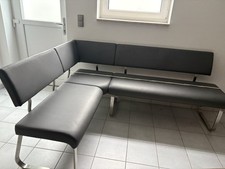 Graue Kunstleder Eckbank