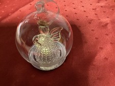 Glaskugel Engel mit LED-Licht