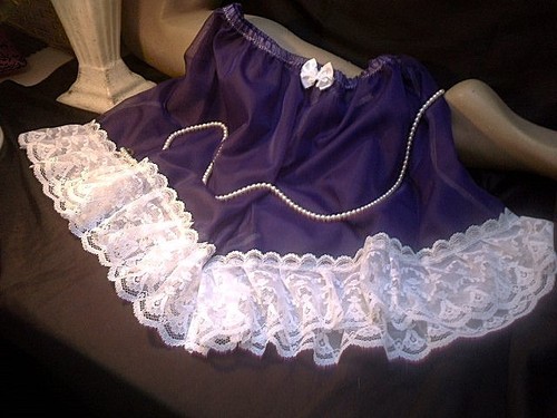 Sissy lila durchsichtig nylon - sissy,