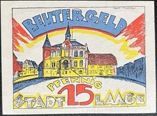 25 Pfennig  Laage  Reutergeld