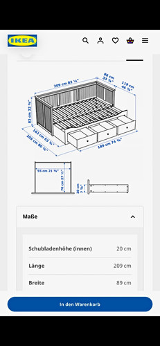 Ikea stauraumbett weiß mit - weiß, 3