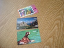 #HE1782-3 Telefonkarten Global One Econo phone Teleline LA posta Schweiz Prepaid