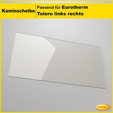 Kaminglas passend für Eurotherm Tolero links/rechts | Ofenscheibe & Kaminscheibe