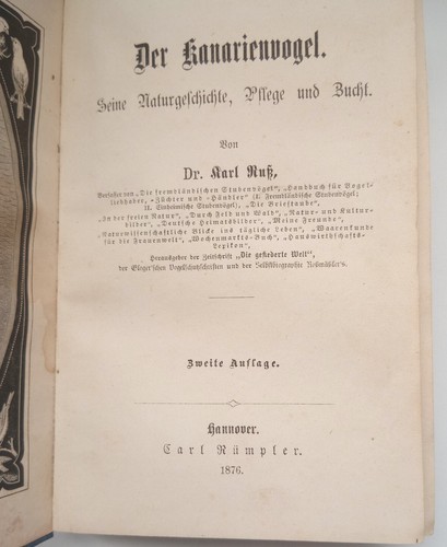 Der kanarienvogel 1876 dr - 1876,,