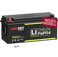 LiFePO4 100Ah 24V Lithium Batterie Solarbatterie Wohnmobil Solar Boot Akku BMS