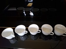 5 Kaffeetassen Schirnding Bavaria Pallas Weiß