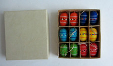 DDR Ostereier / 12 Stück / 3,3 cm / Ostern / OVP / Deko