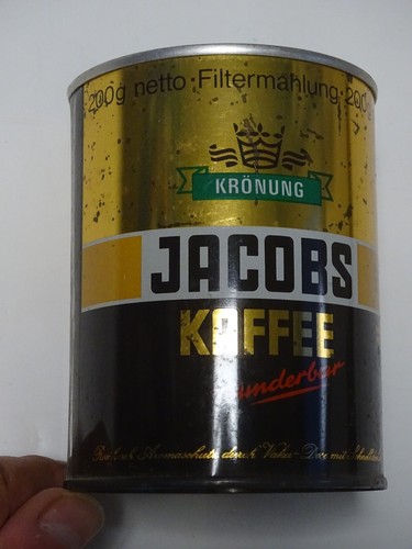 Blechdose jacobs kaffee - blechdose,