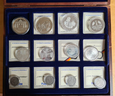 Münzsammlung in Holzbox - Reichsmark, DM, Euro siehe Beschreibung
