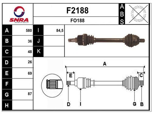 Antriebswelle ford focus max - antriebswelle,