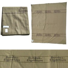 XXL Bundeswehr Wolldecke Bundes-Eigentum ca. 234 x 204 cm BW Wolldecke Camping