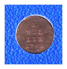 1 Heller, 1768,  (K), ss, Ovaler Bindenschild,  Österreich