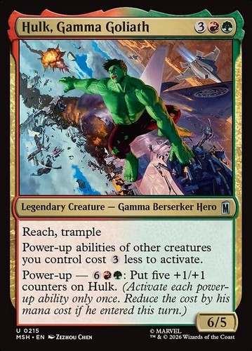 Magic hulk gamma - gamma, goliath