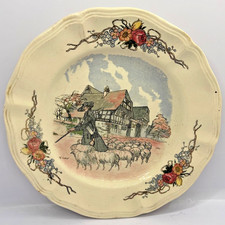 Kuchenteller - Obernai Faïenceries Sarreguemines France - H. Lovx