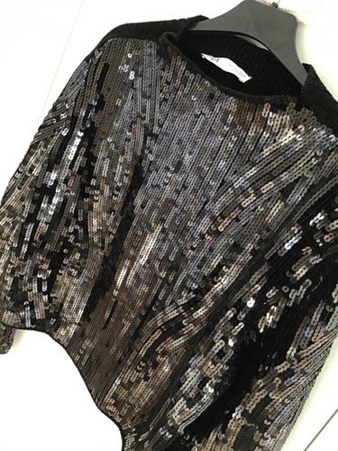 Zara chenille pailletten - zara,