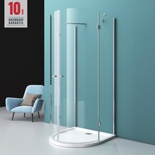 U Form Duschkabine 90x90
